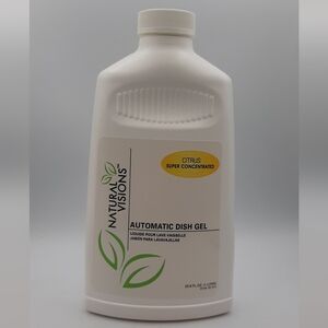 NEW Natural Visions Liquid Automatic Dishwasher Dish gel 33.8 fl oz / 1 Liter
